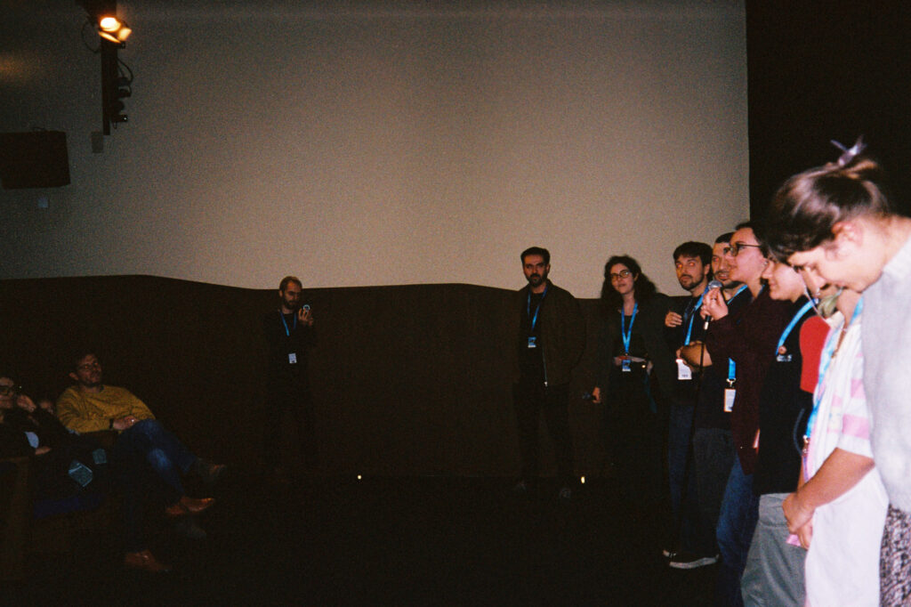 Filmmakers out talking about their super shorts at Monstra Animation Film Festival 2026